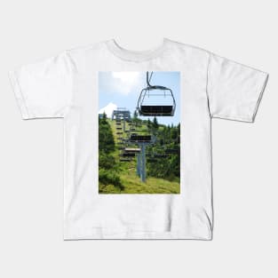 Ski Lift on Monte Zoncolan in Summer Kids T-Shirt